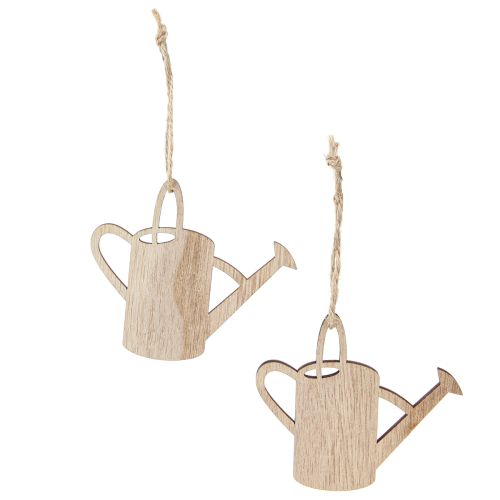 Produkt Wieszak dekoracyjny konewka dekoracja drewniana naturalna zieleń 8cm 12 szt