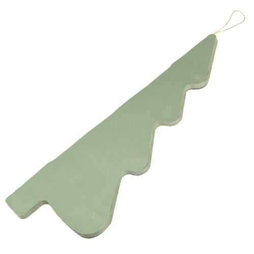 Produkt Wieszak dekoracyjny choinka papierowa świąteczna miętowa srebrna wys. 40cm 2szt