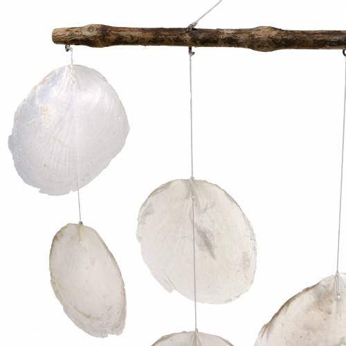 Produkt Morski wieszak dekoracyjny dzwonek wietrzny na gałęzi drewna dryfującego dł. 65 cm