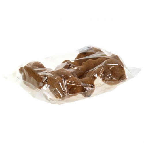 Produkt Dekoracyjny króliczek flokowany brązowy Dekoracja zajączka wielkanocnego 15cm 4 szt