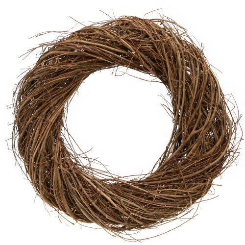 Wianek dekoracyjny z gałązek wiązu naturalnego Ø32cm–35cm W6,5cm 2szt