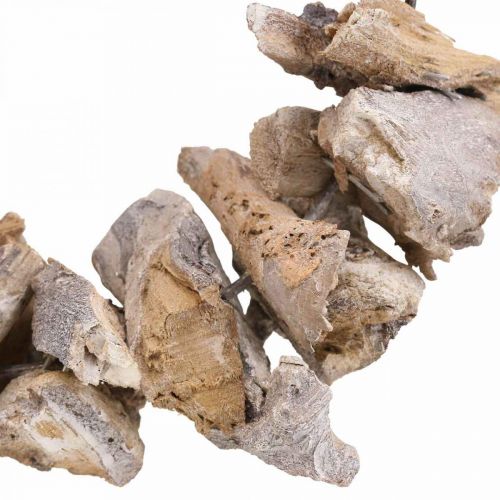 Floristik24 Wianek dekoracyjny wieniec naturalny dekoracja z drewna korzeniowego naturalna biel Ø30cm