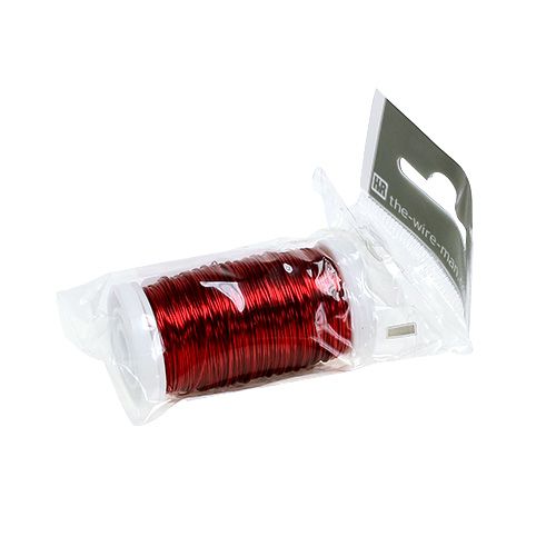 Produkt Drut dekoracyjny emaliowany czerwony Ø0,50mm 50m 100g