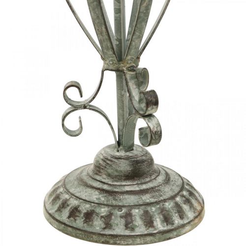 Floristik24 Wieszak na wieniec metalowy antyczny wygląd, dekoracja stołu shabby chic W51cm