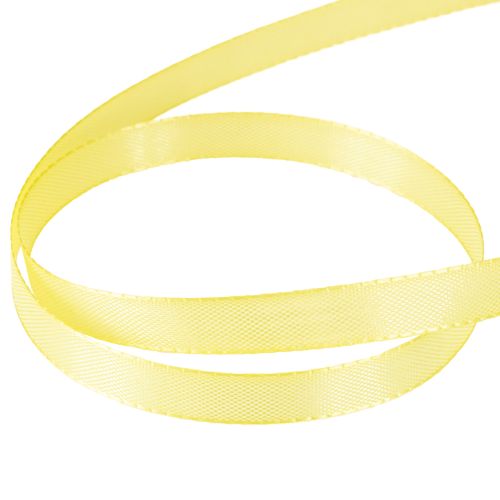 Produkt Wstążka dekoracyjna tafta wstążka prezentowa jasnożółta 10mm 50m