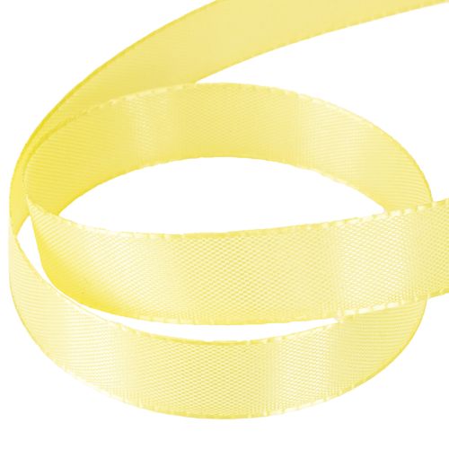 Produkt Wstążka dekoracyjna tafta wstążka prezentowa jasnożółta 15mm 50m