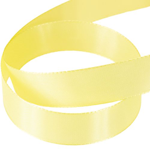 Produkt Wstążka dekoracyjna tafta wstążka prezentowa jasnożółta 25mm 50m