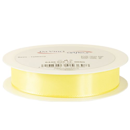 Produkt Wstążka dekoracyjna tafta wstążka prezentowa jasnożółta 25mm 50m