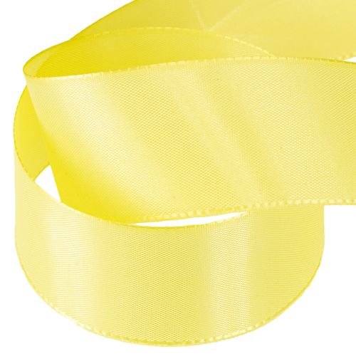 Produkt Wstążka dekoracyjna tafta wstążka prezentowa jasnożółta 40mm 50m