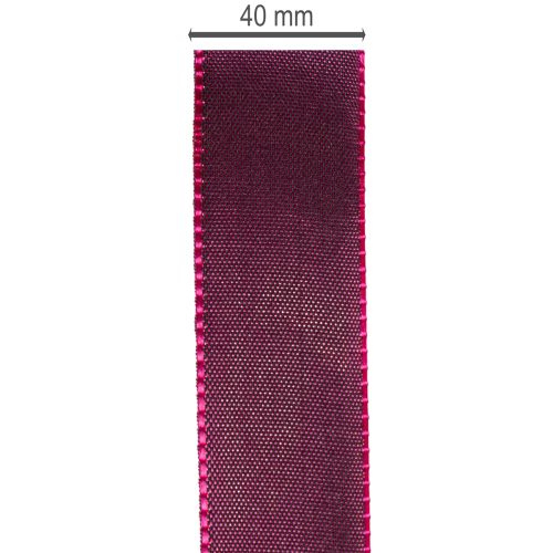 Wstążka prezentowa, fioletowa wstążka z tafty, elegancko błyszcząca, szerokość 25 mm, długość 50 m | Floristik24.pl