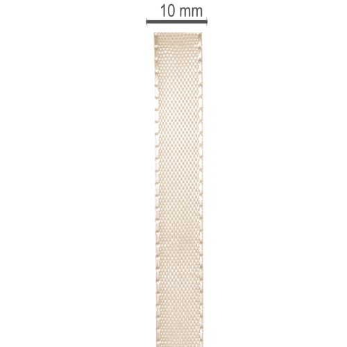 Produkt Wąska beżowa wstążka prezentowa, cienka wstążka do pakowania, szerokość 10 mm, długość 50 m