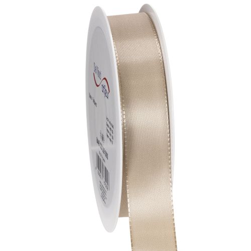 Produkt Wstążka dekoracyjna satynowa beżowa tafta 25mm 50m