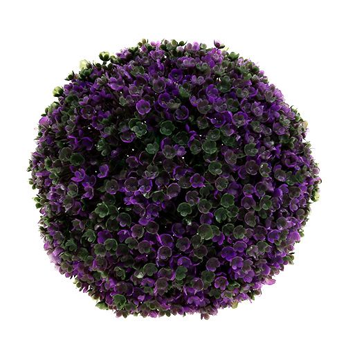 Floristik24 Dekoracyjna kula w kolorze fioletowym sztuczna kula roślinna Ø18cm 1szt