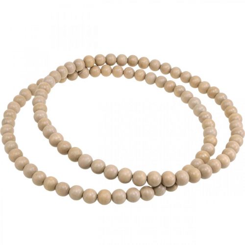 Produkt Ozdobny pierścionek drewniane koraliki natura wisząca dekoracja dekoracja stołu Ø30cm 2szt