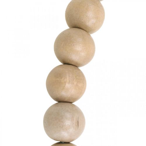 Produkt Ozdobny pierścionek drewniane koraliki natura wisząca dekoracja dekoracja stołu Ø30cm 2szt