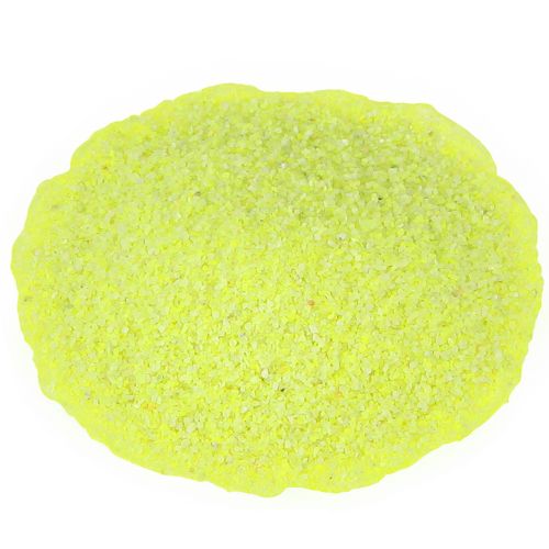 Piasek dekoracyjny żółty neonowy 0,5mm piasek neonowy żółty 1kg