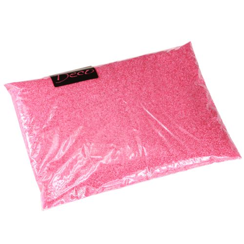 Produkt Dekoracyjny piasek różowy piasek do robótek ręcznych kolorowy piasek 0,5mm neonowy róż 1kg