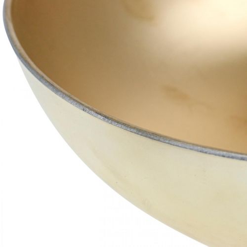 Floristik24 Miska dekoracyjna złota miska na rośliny plastikowa Ø30cm W9cm
