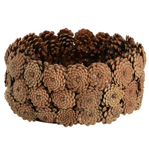 Miska dekoracyjna szyszki sosnowe w kolorze naturalnego brązu Ø35cm W15cm