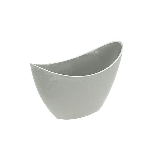 Produkt Miska dekoracyjna plastikowa szara 20cm x 9cm wys. 11,5cm 1 szt