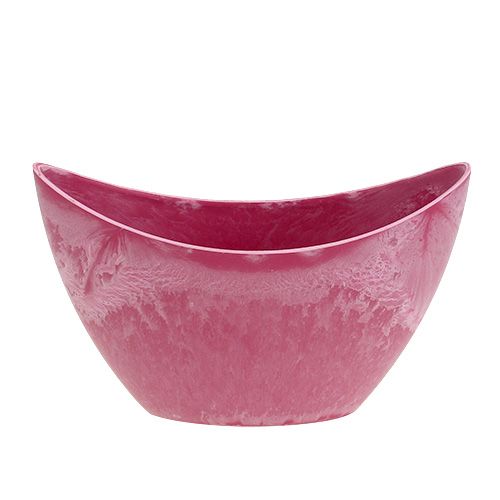 Produkt Miska dekoracyjna plastikowa różowa 20cm x 9cm wys. 11,5cm 1 szt