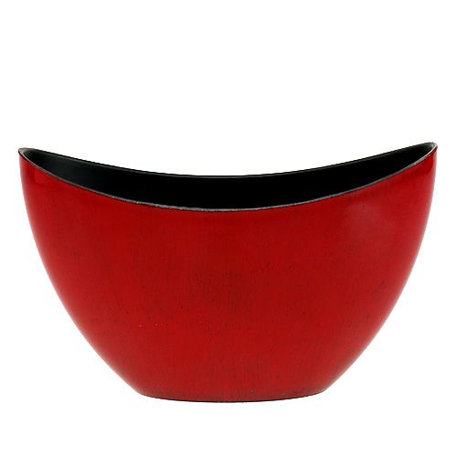 Produkt Miska dekoracyjna plastikowa czerwono-czarna 24cm x 10cm x 14cm 1 szt