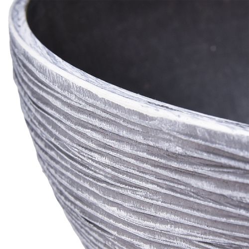 Produkt Miska dekoracyjna okrągła miska na rośliny szara czarna Ø40cm W19,5cm