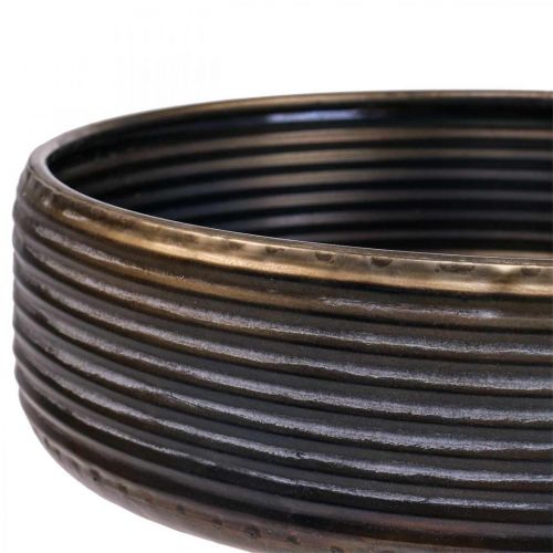 Floristik24 Miska dekoracyjna duża miska metalowa antyczny wygląd 30/38/46cm zestaw 3 sztuk