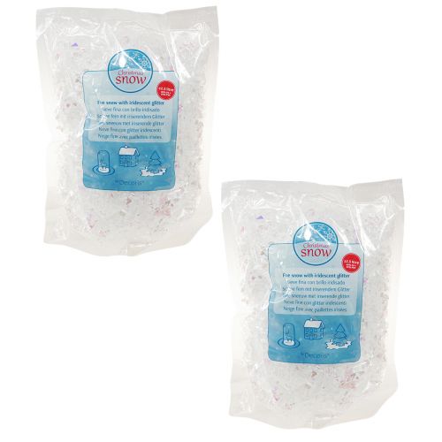 Produkt Dekoracyjne śnieżnobiałe płatki śniegu opalizujące 2,5L×4szt