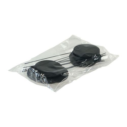 Produkt Ozdobna zatyczka drewniana okrągła czarna Ø6cm L15cm 12szt