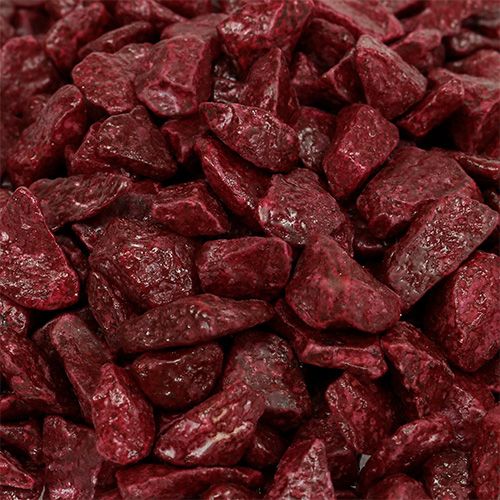 Floristik24 Kamienie dekoracyjne 9mm - 13mm 2kg Burgund