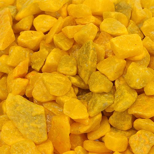 Kamienie dekoracyjne 9mm - 13mm żółte 2kg