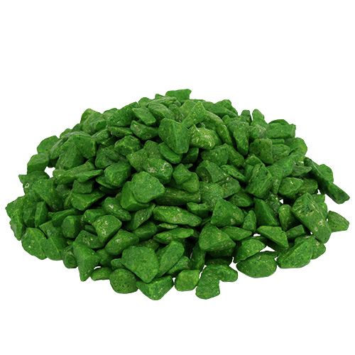 Floristik24 Kamienie dekoracyjne 9mm - 13mm zielone 2kg