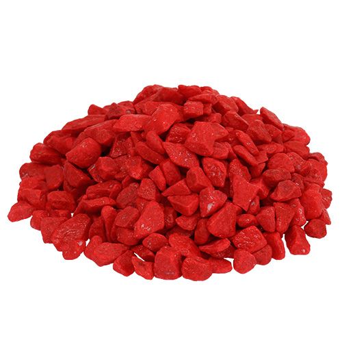 Kamienie ozdobne 9mm - 13mm czerwone 2kg