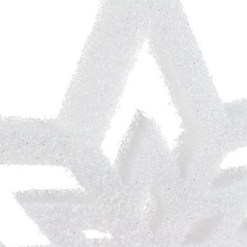 Dekoracja gwiazda biała, śnieżna 28cm L40cm 1szt.