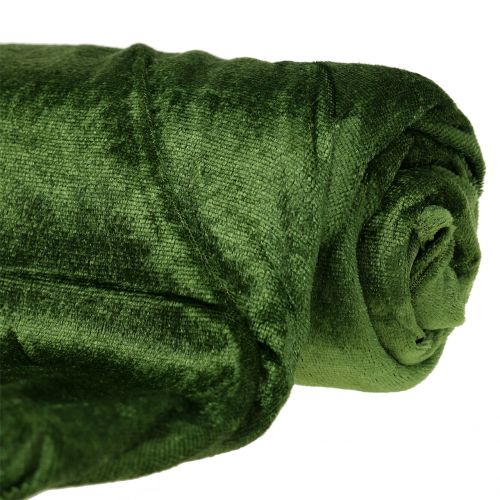 Floristik24 Tkanina dekoracyjna Velvet zielony mech 140cm x 300cm