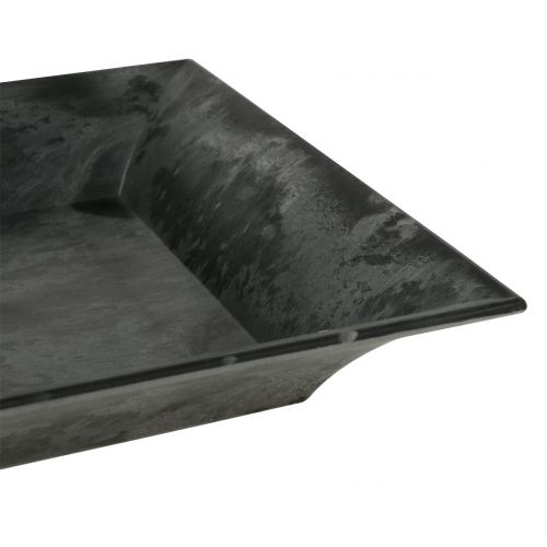 Produkt Taca dekoracyjna marmurkowa antracytowa 36x17cm 6szt