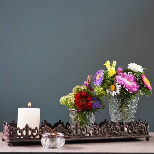 Floristik24 Deco Taca Antyczny Brąz 2szt.