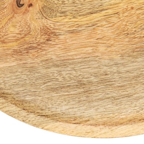 Produkt Talerz dekoracyjny drewno z nóżką stojak na ciasto optyka naturalna Ø25cm