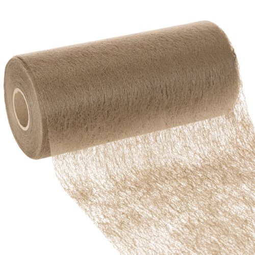Rolka dekoracyjna z włókniny 24 cm x 25 m w kolorze brązowym na świąteczne stoły