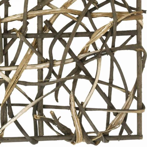 Floristik24 Deco wall vine plug-in pomoc plecione gałęzie winorośli natura 40×40cm