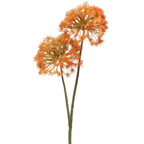 Produkt Ozdobna gałązka sztuczna gałązka jesienna dekoracja 2 kwiatostany pomarańczowe 82cm