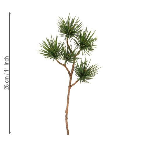 Produkt Gałązki ozdobne sosnowe sztuczne gałązki sosnowe zielone 28cm 6 szt