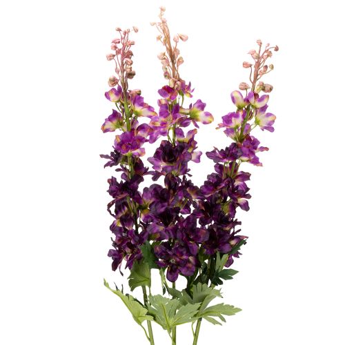 Produkt Delphinium dekoracyjny jako sztuczny kwiat do stylowych akcentów kwiatowych, 79 cm, 3 sztuki
