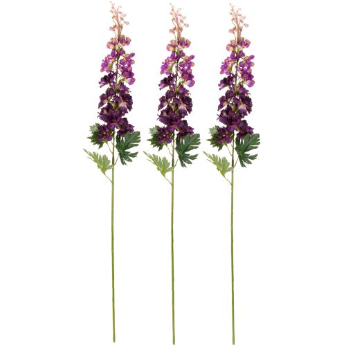 Produkt Delphinium dekoracyjny jako sztuczny kwiat do stylowych akcentów kwiatowych, 79 cm, 3 sztuki