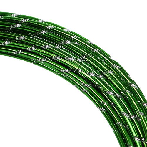 Floristik24 Diamentowy drut aluminiowy Apple Green 2mm 10m