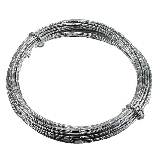Floristik24 Diamentowy drut aluminiowy srebrny 2mm 10m
