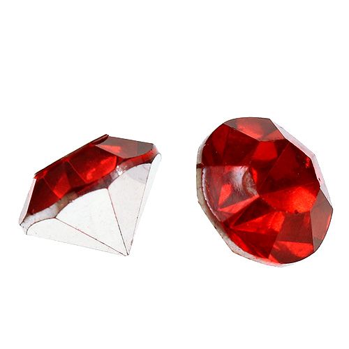 Diamenty Akryl 8mm Czerwony 50g