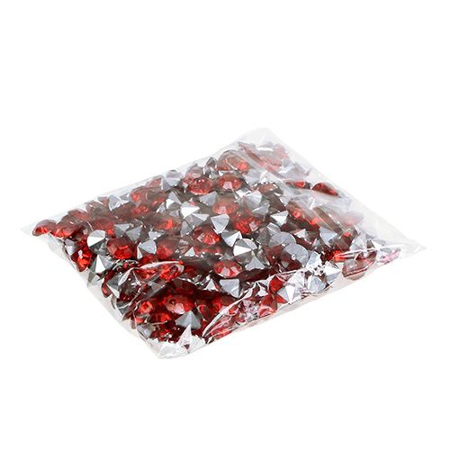 Floristik24 Diamenty Akryl 8mm Czerwony 50g
