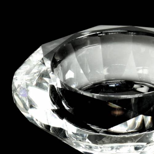 Floristik24 Świecznik na tealighty Świecznik Diamond Clear Ø7cm